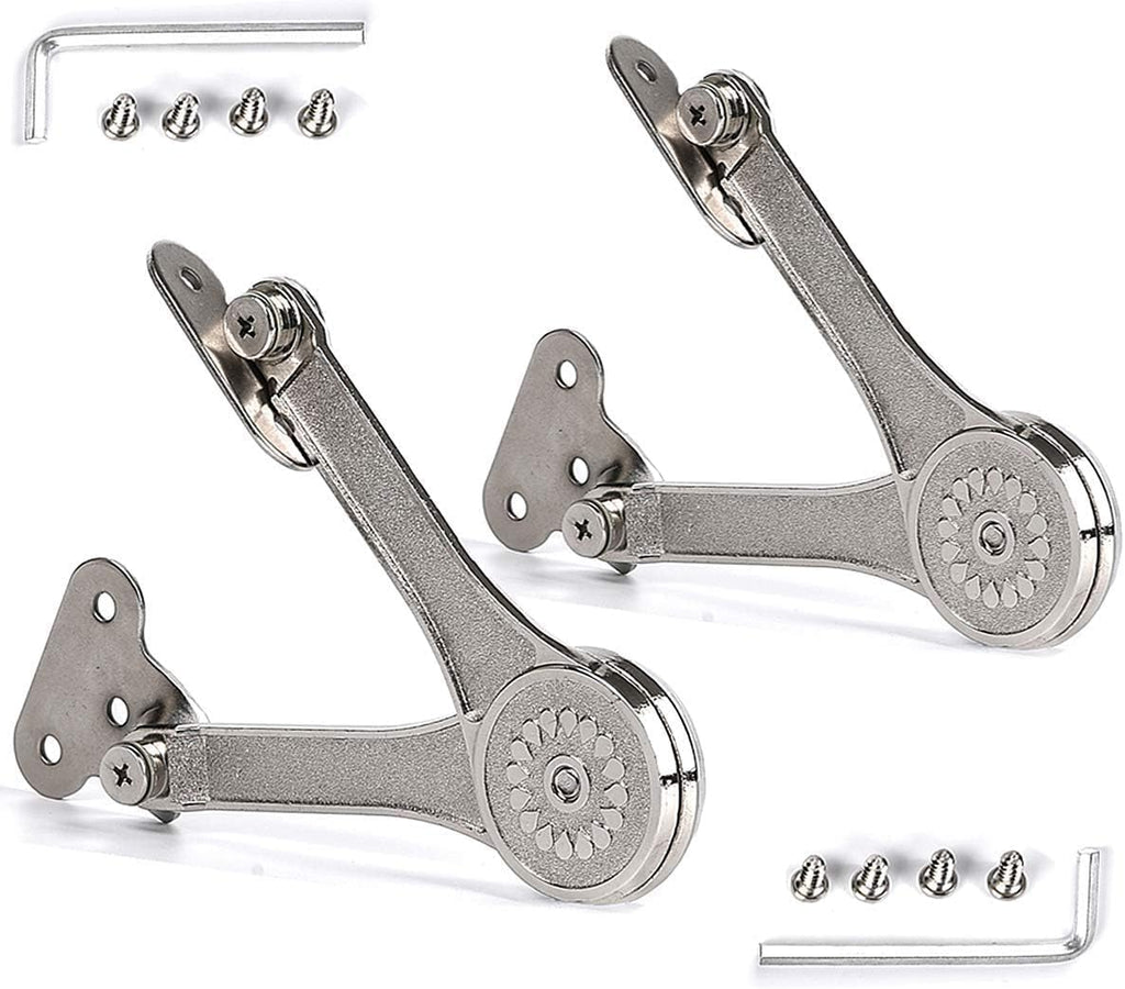 Heavy Duty Lid Stay Hinges Folding Lid Support Hinge,Perfect for Cabinet,Closet,Wardrobe or Toybox 110 Degree (Heavy Duty Style 1 Pair)