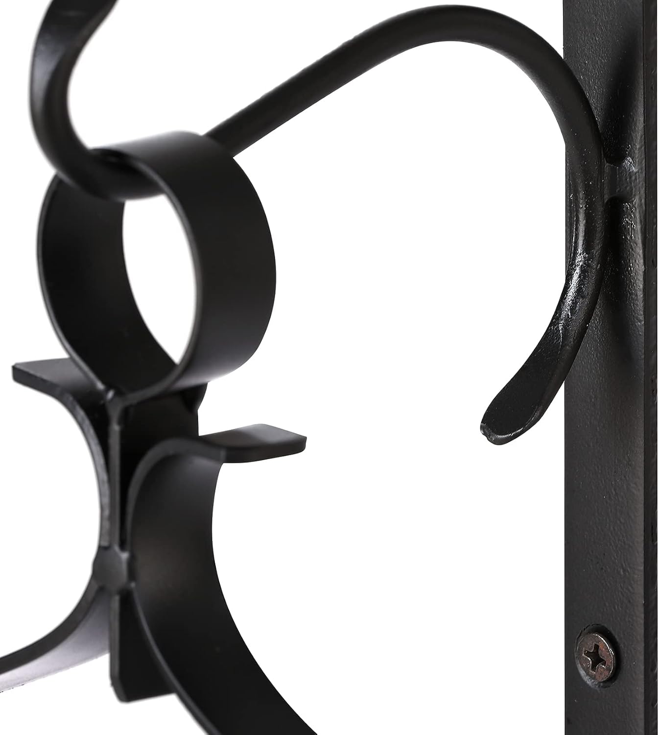 Black Metal Wall Hurricane Candle Sconce