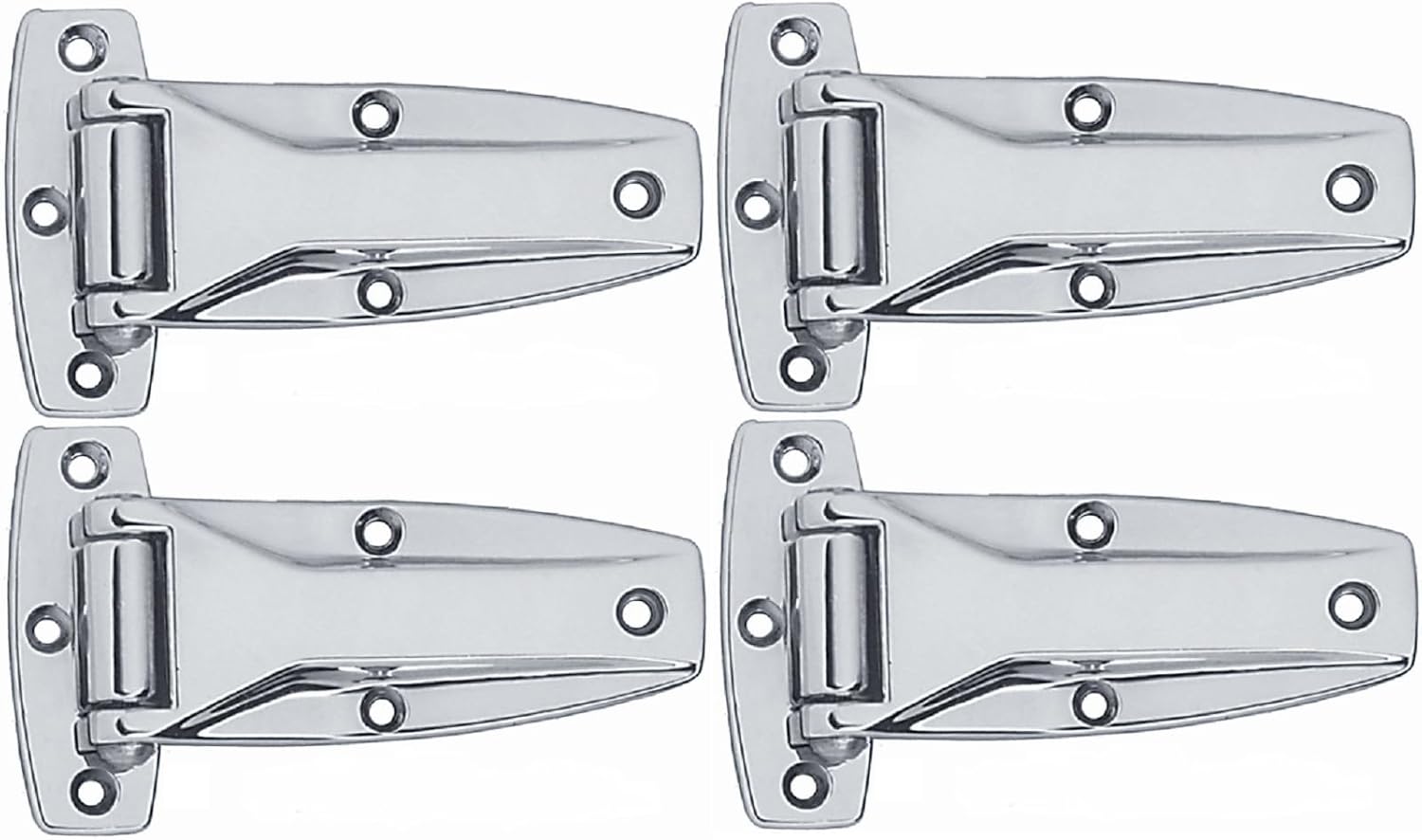BBQ Smoker Refrigerator Flush Hinges Bolts Set
