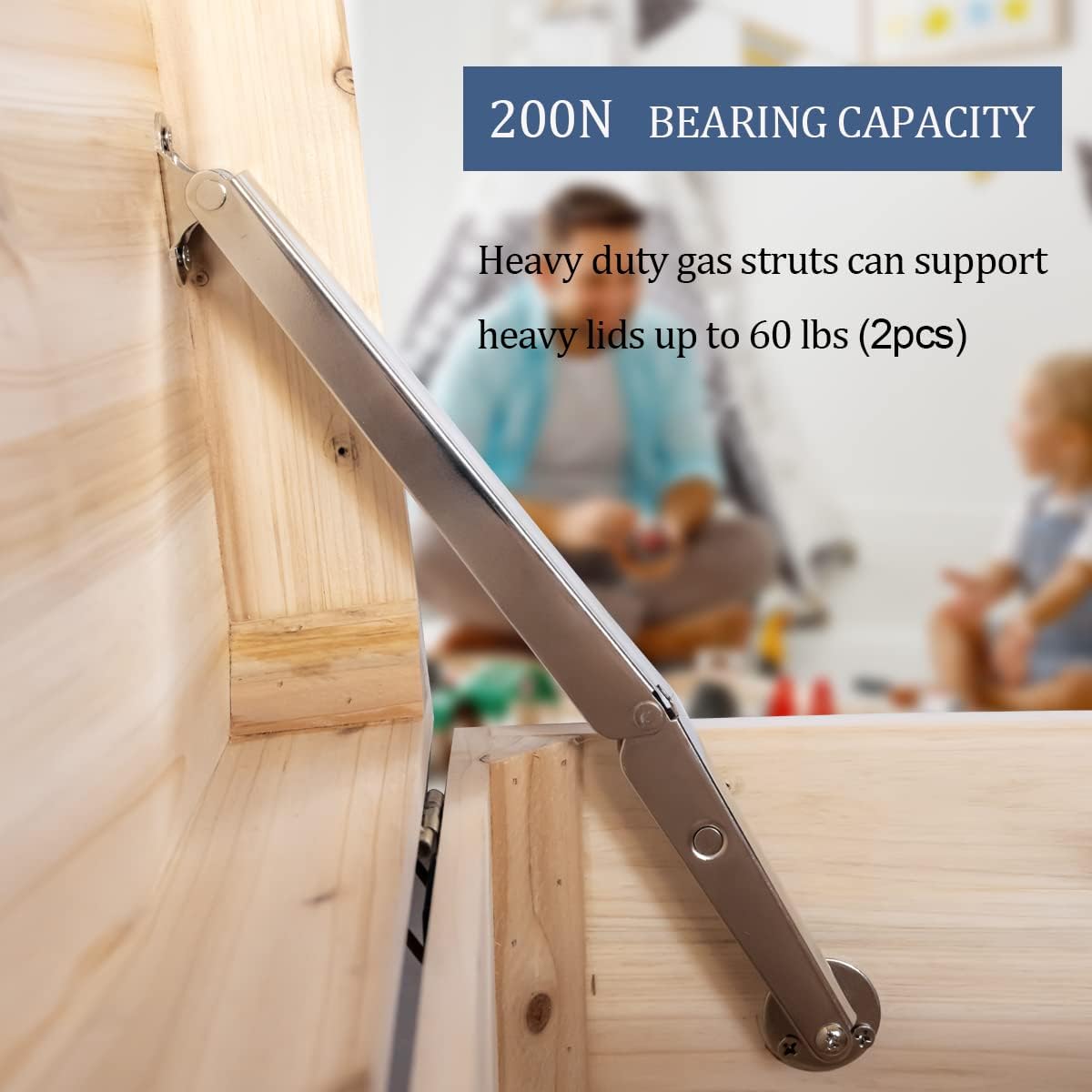 60lbs Soft Close Gas Strut Lid Supports