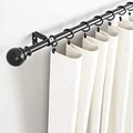 20pcs Glossy Black Adjustable Curtain Rod Wall Brackets