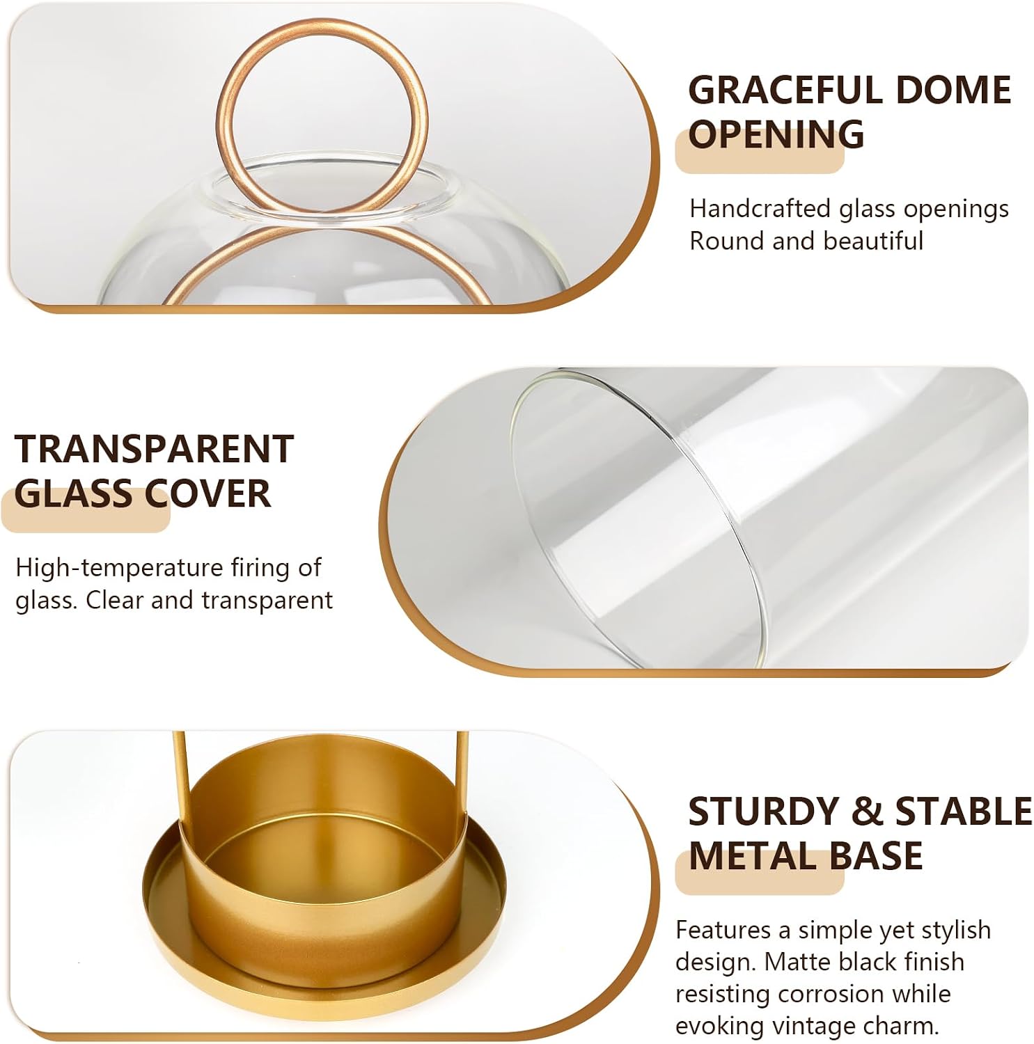2 Metal Frame Hurricane Glass Candle Lanterns