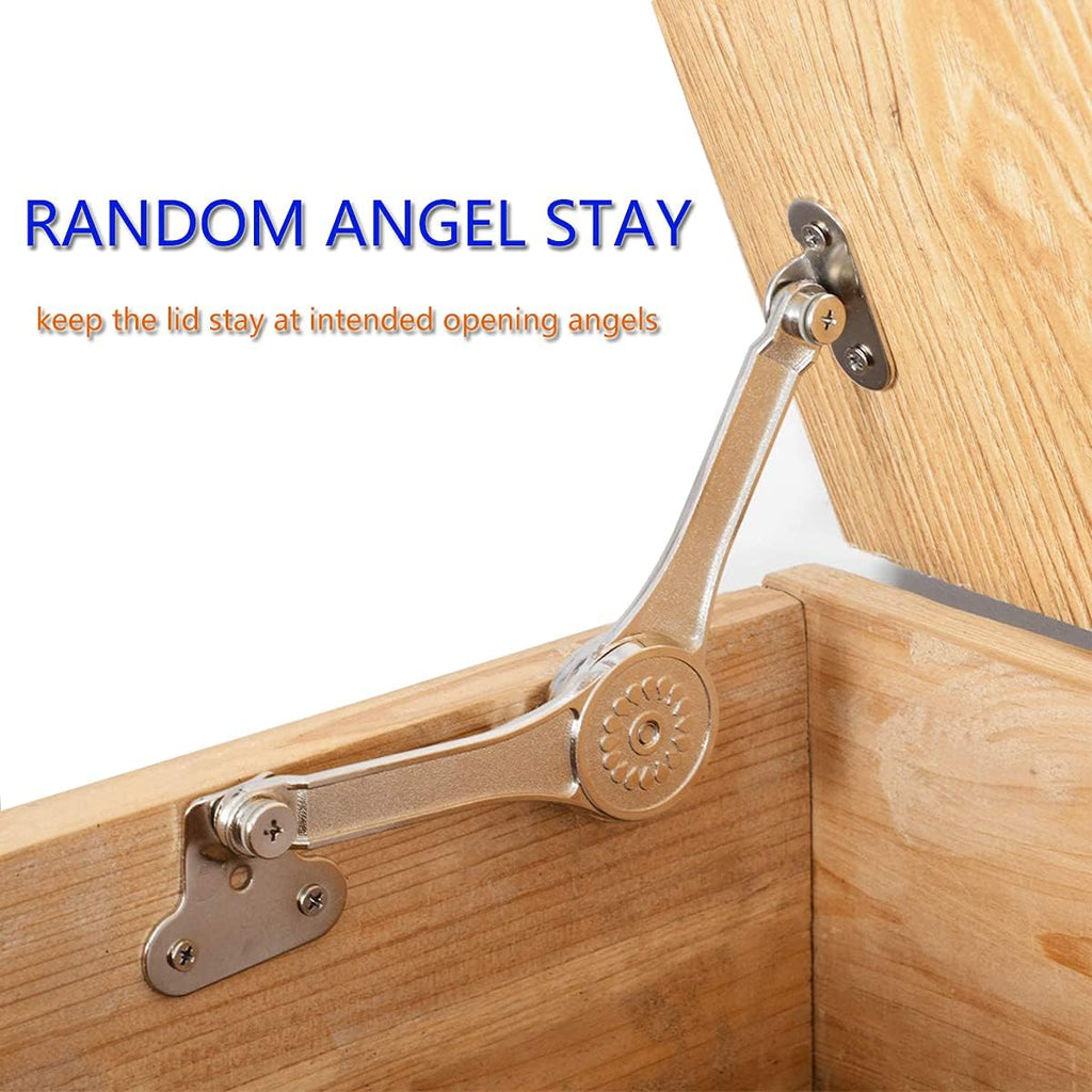 2pcs 50lb Heavy Duty Soft Close Toy Box Lid Hinges