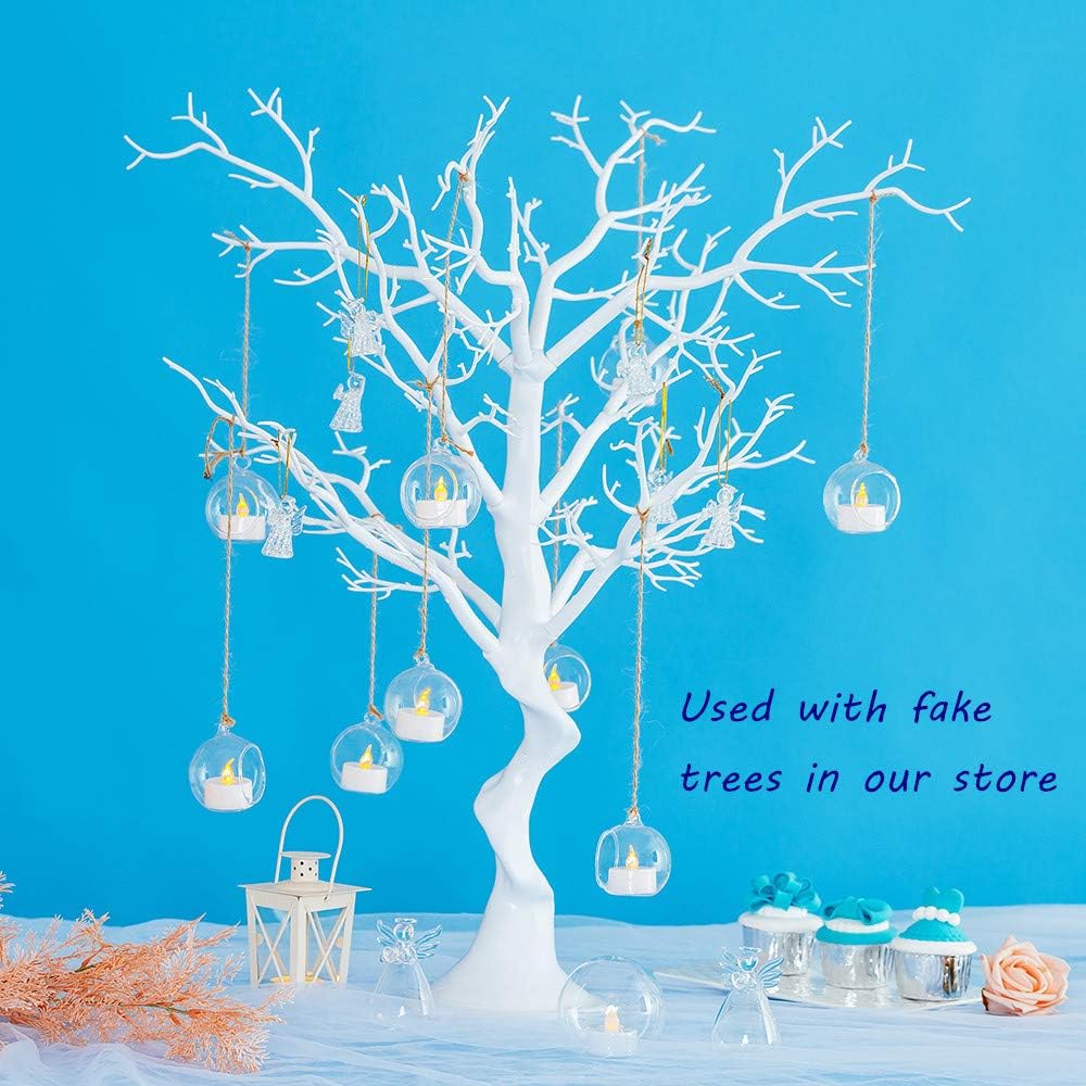 24 LED Glass Globe Tealight Holders