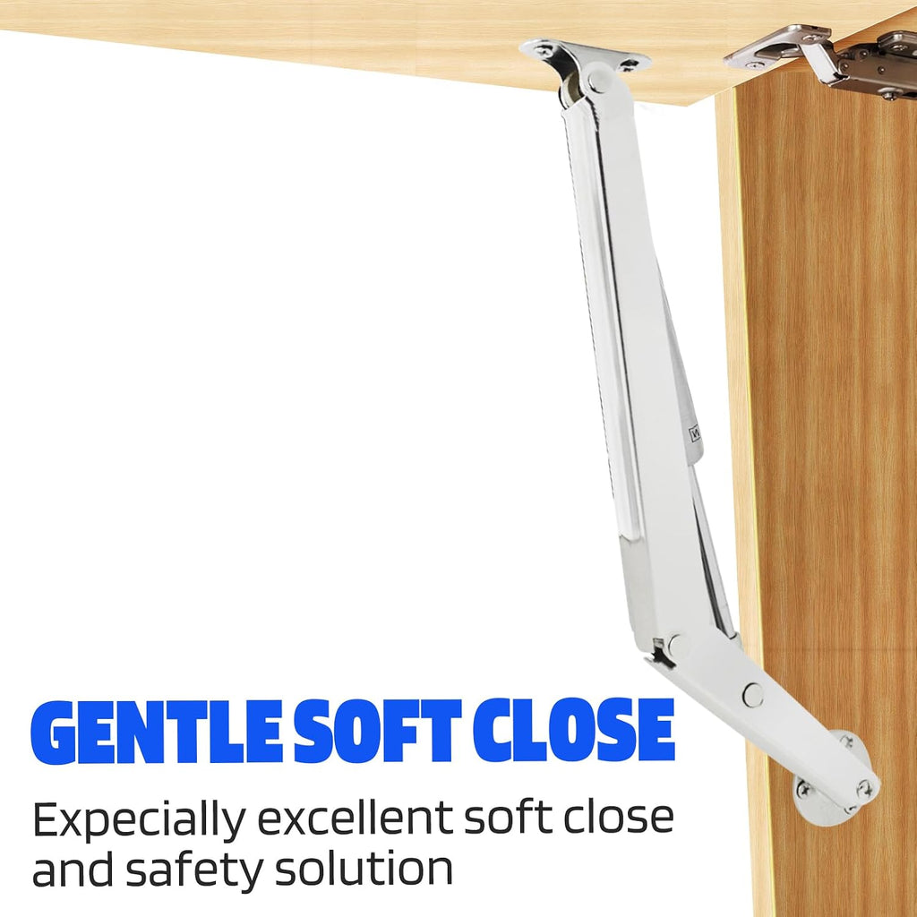2 Set 250N Heavy Duty Soft Close Toy Box Lid Hinges