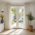 72-144 Inch Warm Gold Heavy Duty Curtain Rod