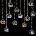 Crystal Garland Glass Globe Tealight Holders