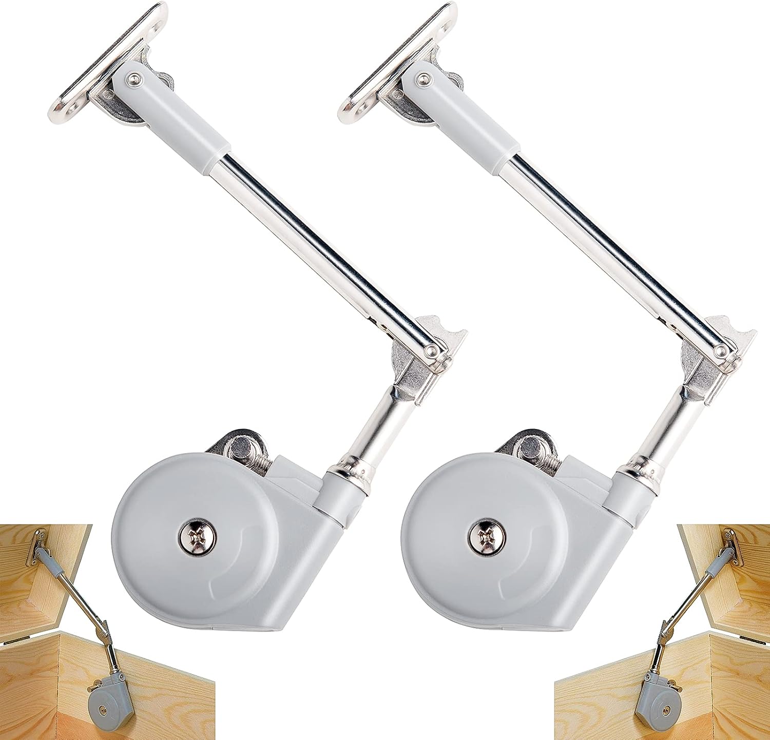 2pcs 15-25lb Soft Close Toy Box Lid Hinges