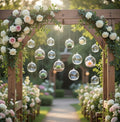 24 Clear Fillable Glass Orb Tealight Holders