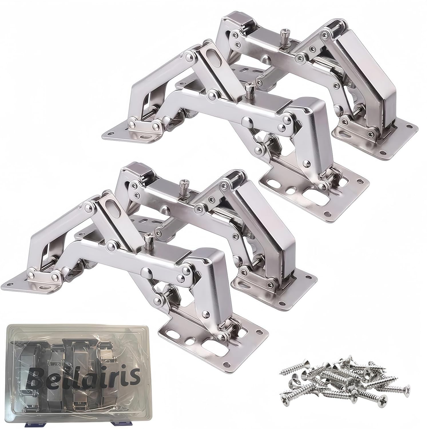 2 Pair 175° Wide Opening Soft Close Concealed Cabinet Hinges